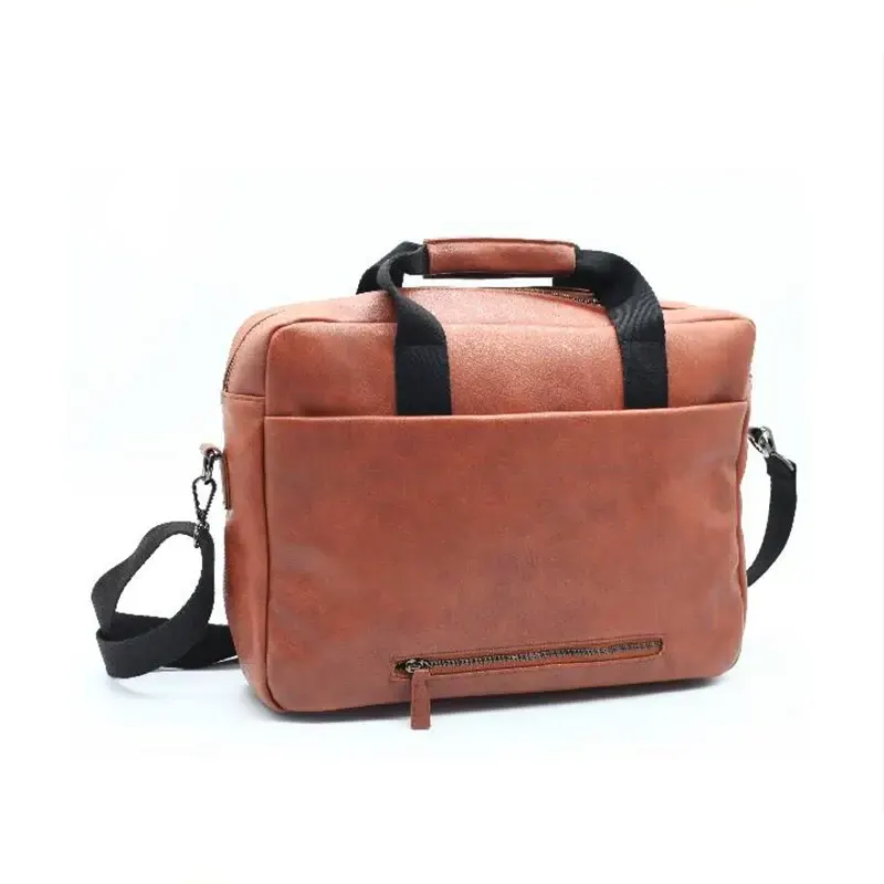 Bolso clásico de PU para hombre para computadora portátil