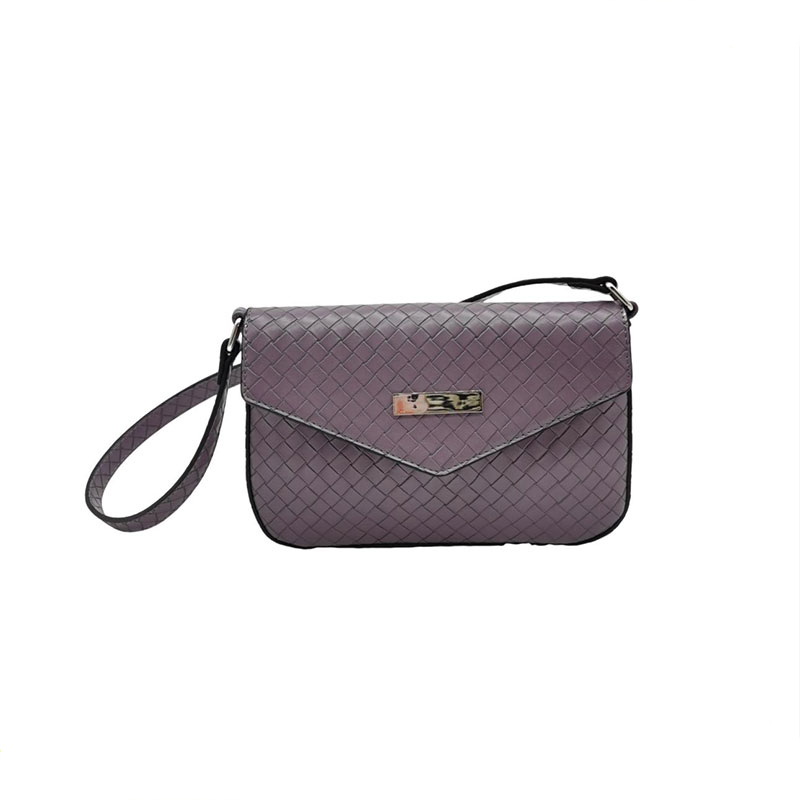 Bolso de hombro trenzado de PU para mujer