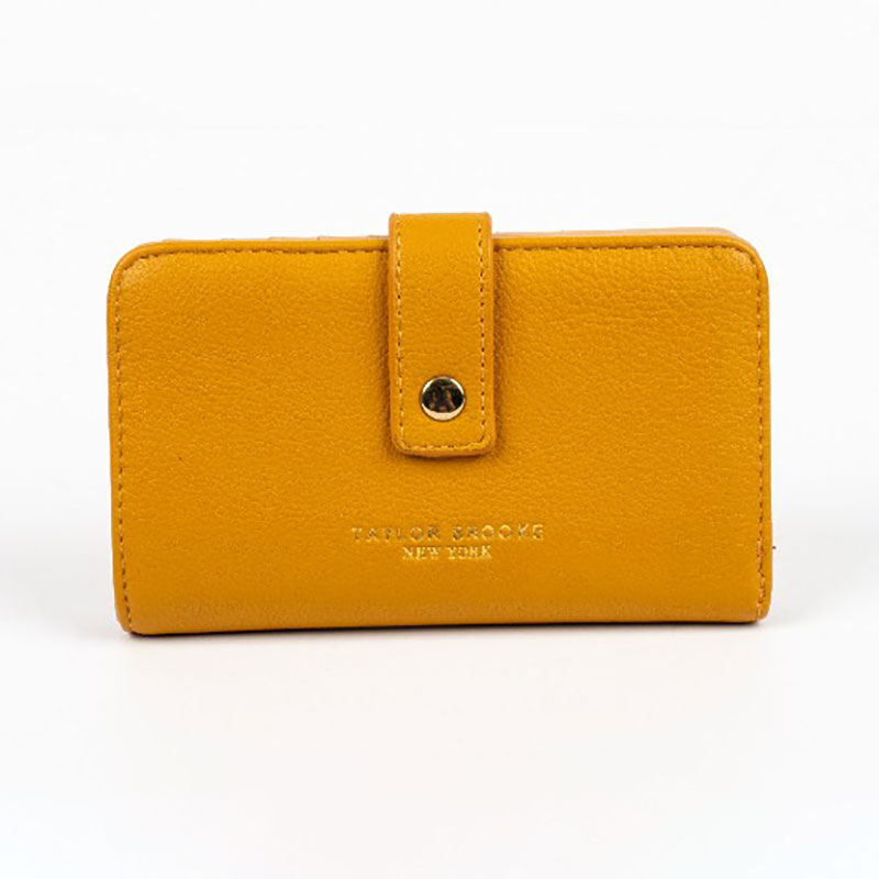 Cartera plegable para mujer con tira