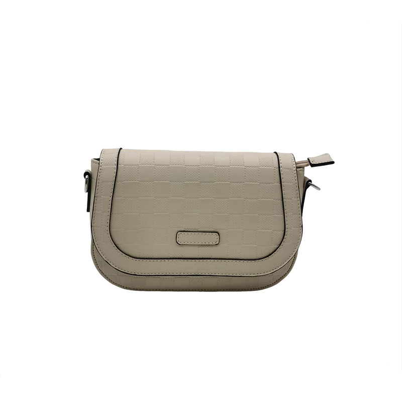 Bolso Hobo de Pu con relieve a cuadros para mujer