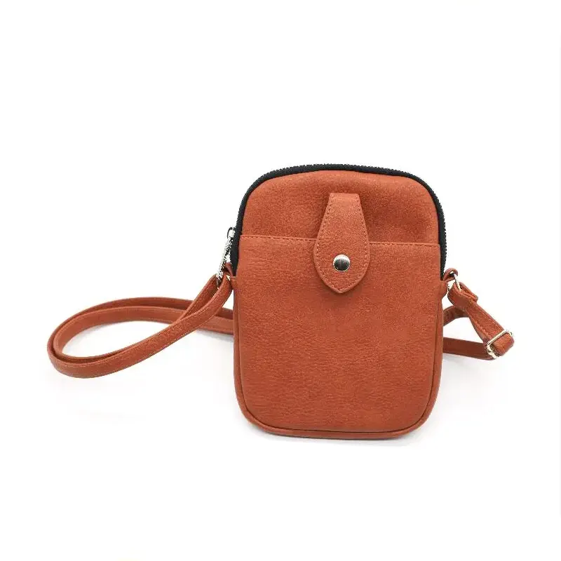 Bolso de hombro para hombre clásico de PU de diseño simple