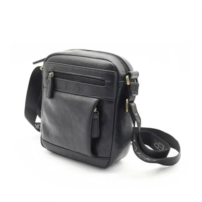 Bolso de hombro clásico de PU vintage para hombre