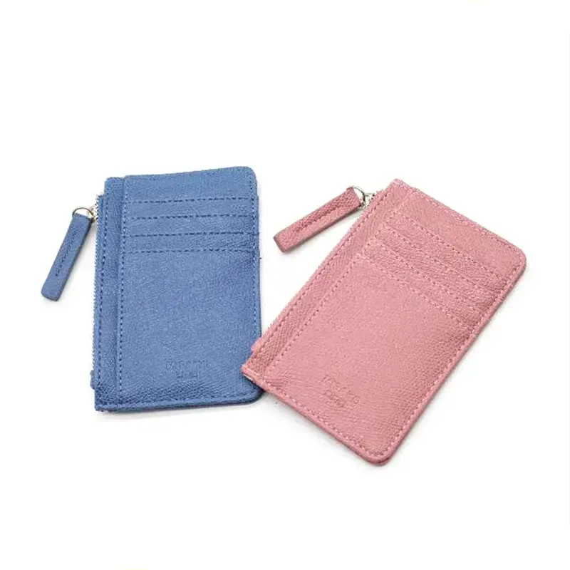 Cartera para mujer con ranuras para tarjetas y cremallera